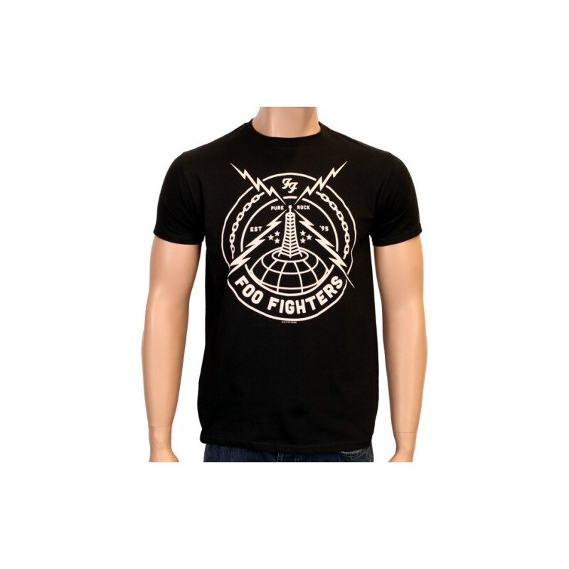 Coole-Fun-T-Shirts T-Shirt the Foo Fighters Strike Pure Rock