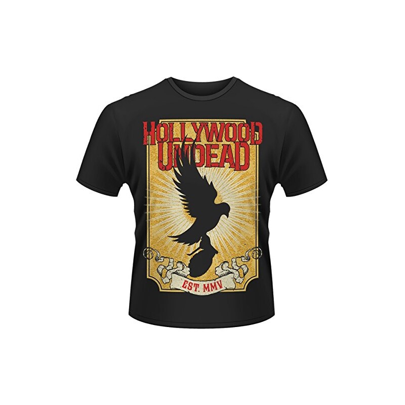 Plastichead Herren T-Shirt Hollywood Undead Golden Dove