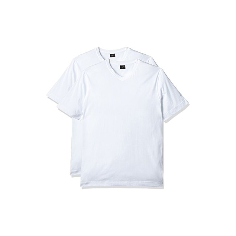 bugatti Herren T-Shirt 2er Pack, 37245 R - 25600, Einfarbig