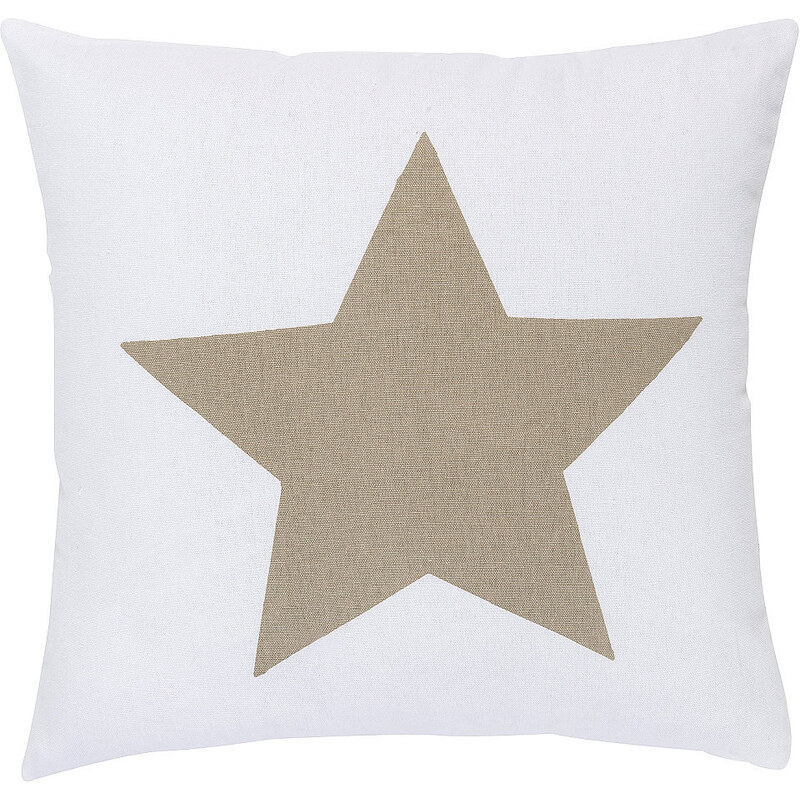 Elbersdrucke Kissen BIG STAR (1 Stück) weiß 45x45 cm