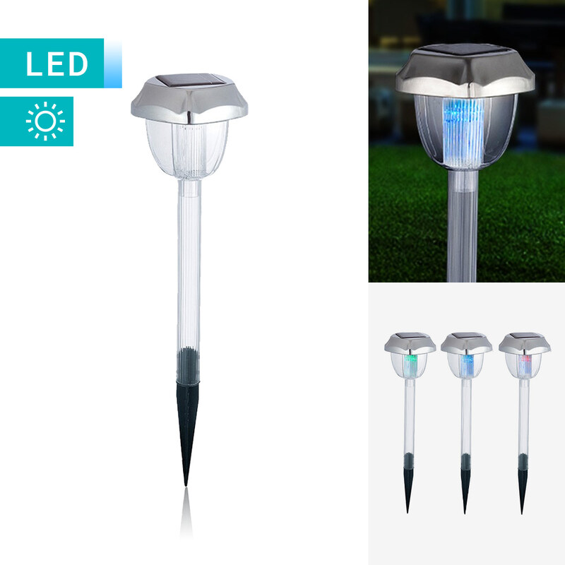Lesara 3er-Set Klassische LED-Solarlampe mit Erdspieß