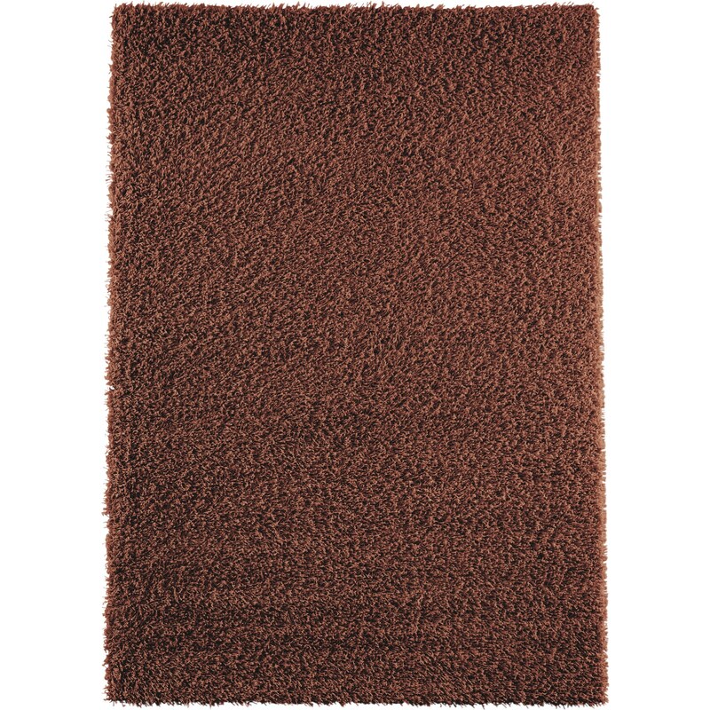 Hochflor Teppich einfarbig und vielseitig braun bonprix
