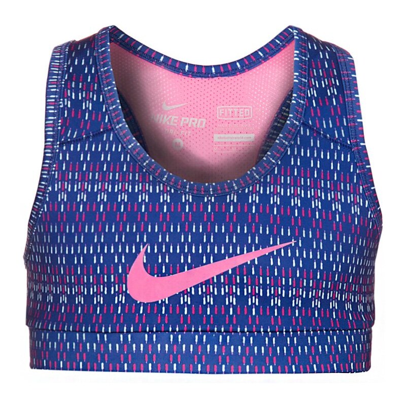 Nike Performance HYPERCOOL GFX PRO SportBH deep royal blue/pink glow