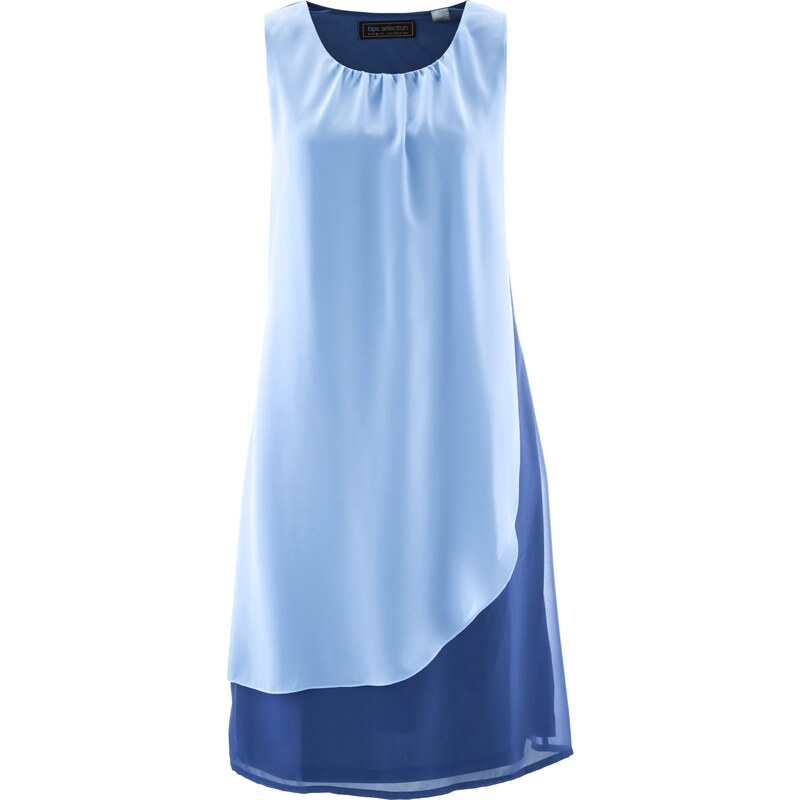 bpc selection Blusenkleid ohne Ärmel in blau von bonprix