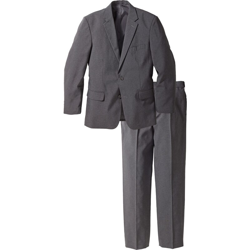 bpc selection Anzug (2-tlg.) Regular Fit langarm in grau für Herren von bonprix