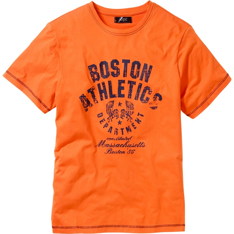bpc bonprix collection T-Shirt kurzer Arm in orange (Rundhals) für Herren von bonprix