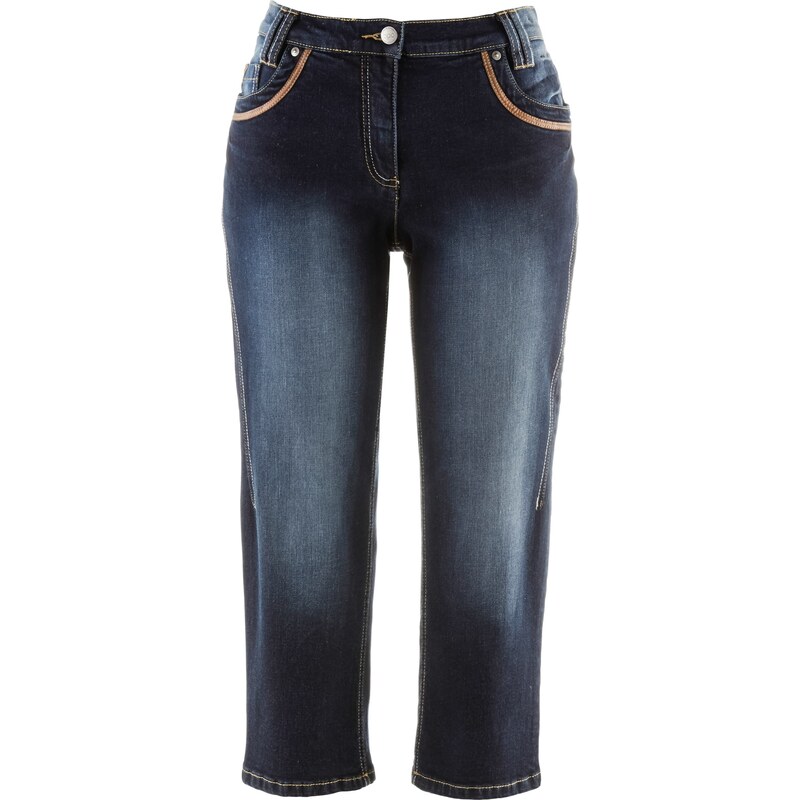 Capri-Stretch-Jeans blau Damen bonprix