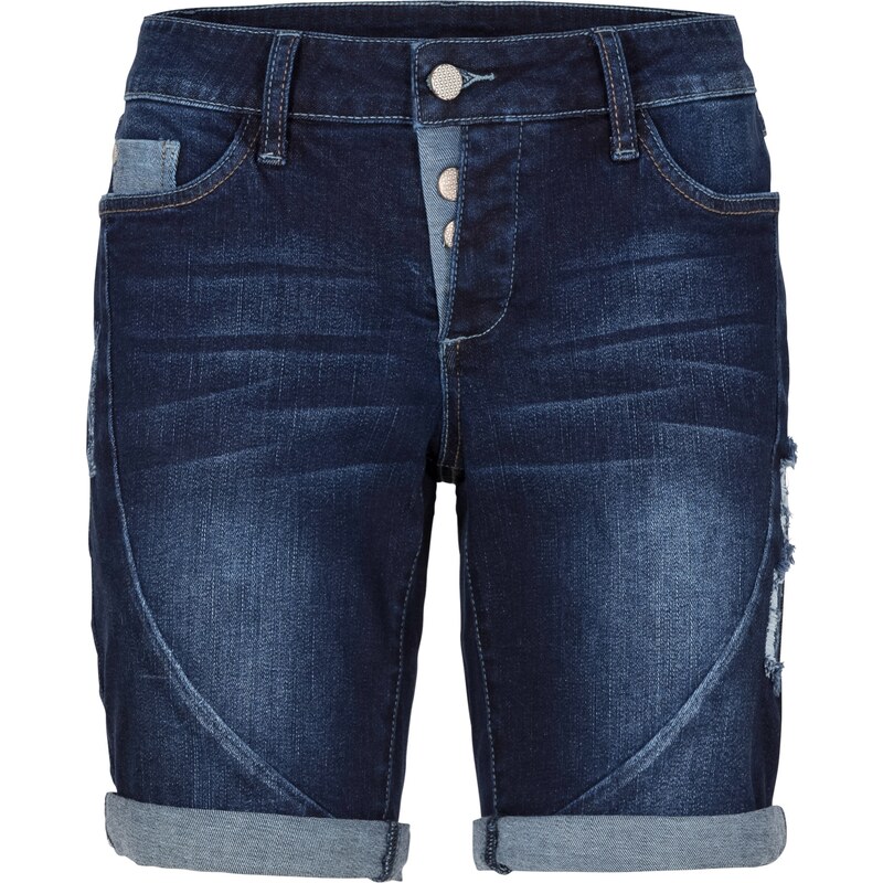 RAINBOW Jeans-Shorts in blau für Damen von bonprix