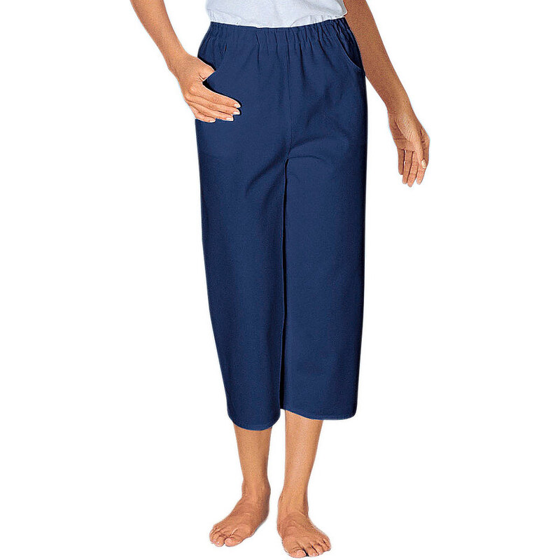 Damen Classic Basics Capri-Hose aus reiner Baumwolle CLASSIC BASICS blau 38,40,42,44,46,48,50,52,54,56