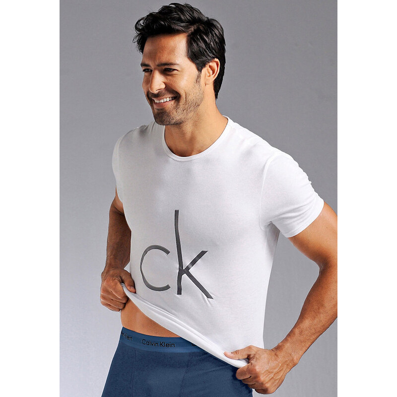 Calvin Klein T-Shirt mit CK Frontdruck weiß L,M,XL