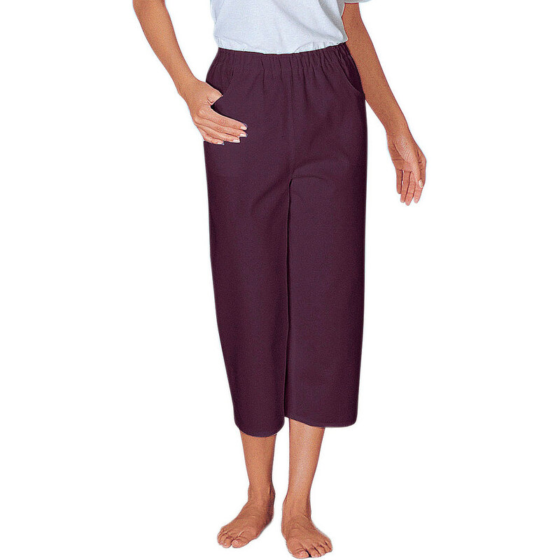Damen Classic Basics Capri-Hose aus reiner Baumwolle CLASSIC BASICS lila 38,40,42,44,46,48,50,52,54,56