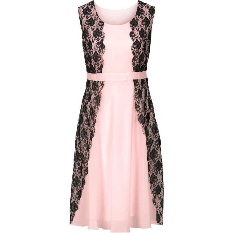 BODYFLIRT boutique Kleid ohne Ärmel in rosa von bonprix