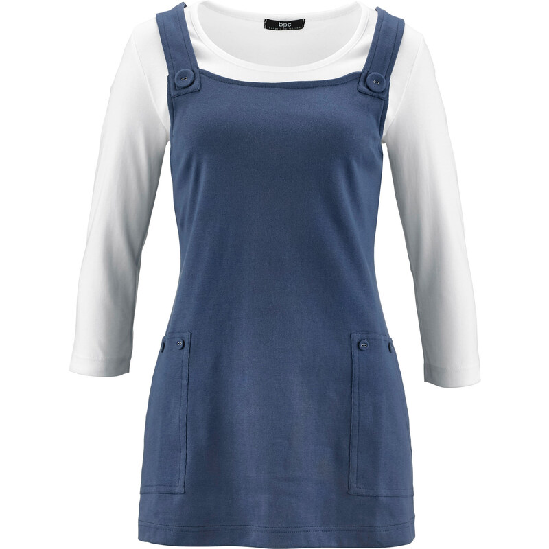 bpc bonprix collection 2 in 1 Shirt 3/4 Arm in blau für Damen von bonprix