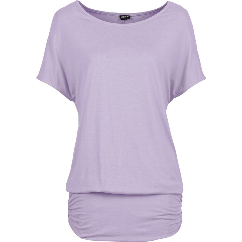 BODYFLIRT Shirt kurzer Arm in lila (Rundhals) für Damen von bonprix