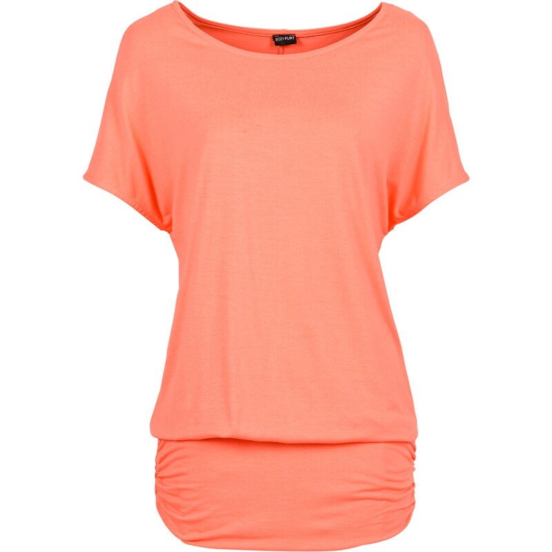 BODYFLIRT Shirt kurzer Arm orange (Rundhals) Damen bonprix