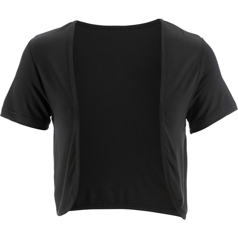 bpc bonprix collection Shirt-Bolero kurzer Arm in schwarz für Damen von bonprix