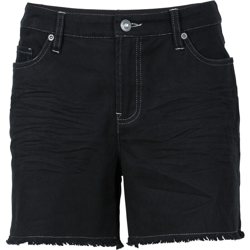 RAINBOW Twill-Shorts in schwarz für Damen von bonprix