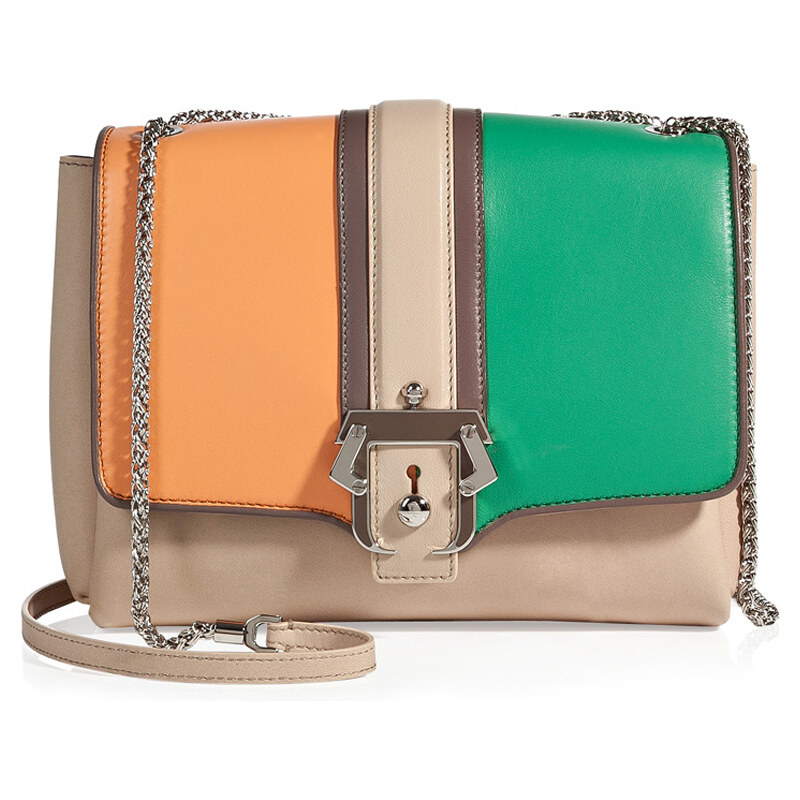 Paula Cademartori Colorblock Leather Shoulder Bag