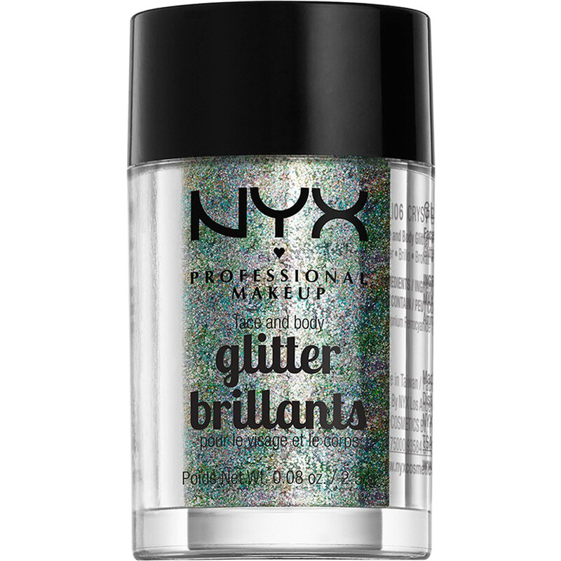 NYX Professional Makeup Crystal Face & Body Glitter Lidschatten 2.5 g