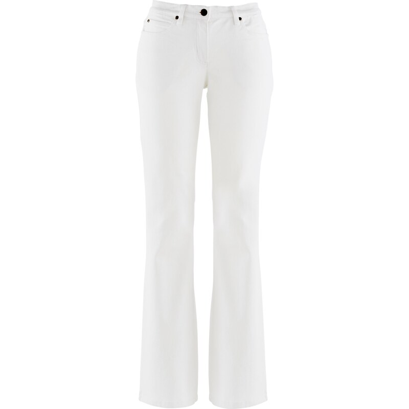 John Baner JEANSWEAR Stretch-Jeans mit Bootcut in weiß für Damen von bonprix