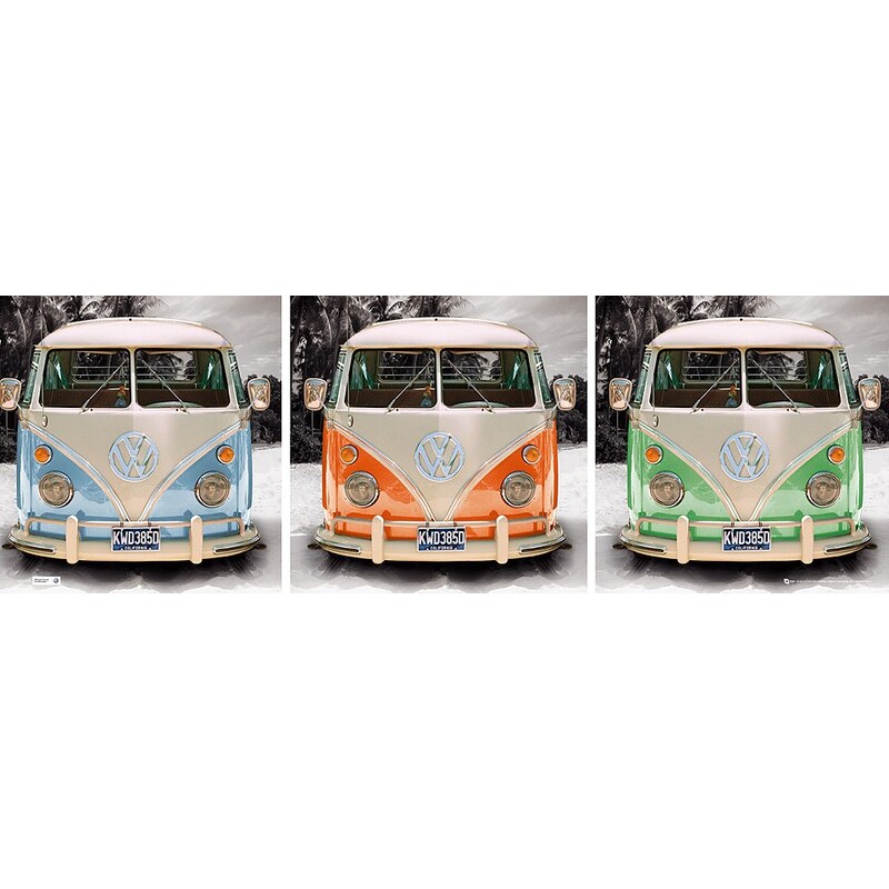 Bild, Home affaire, »VW Californian Camper - triptych«, 90/30 cm