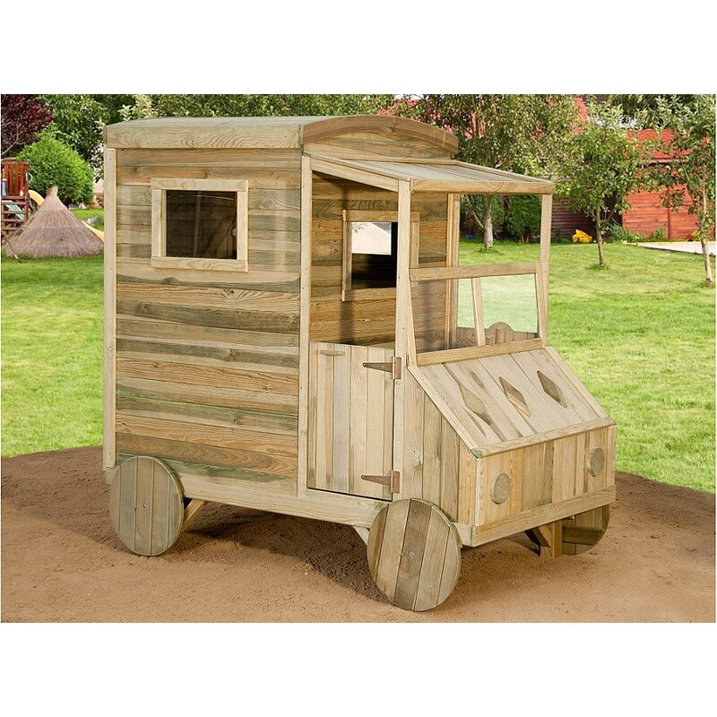 Dein Spielplatz Spielhaus Lieferwagen aus Holz, »Kinderhaus Michael«