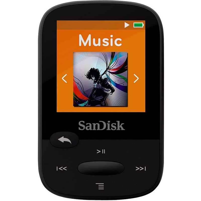 SanDisk MP3 Player Clip Sport 8GB mit Slot für Speicherkarte »inkl. Kopfhörer und USB Kabel«