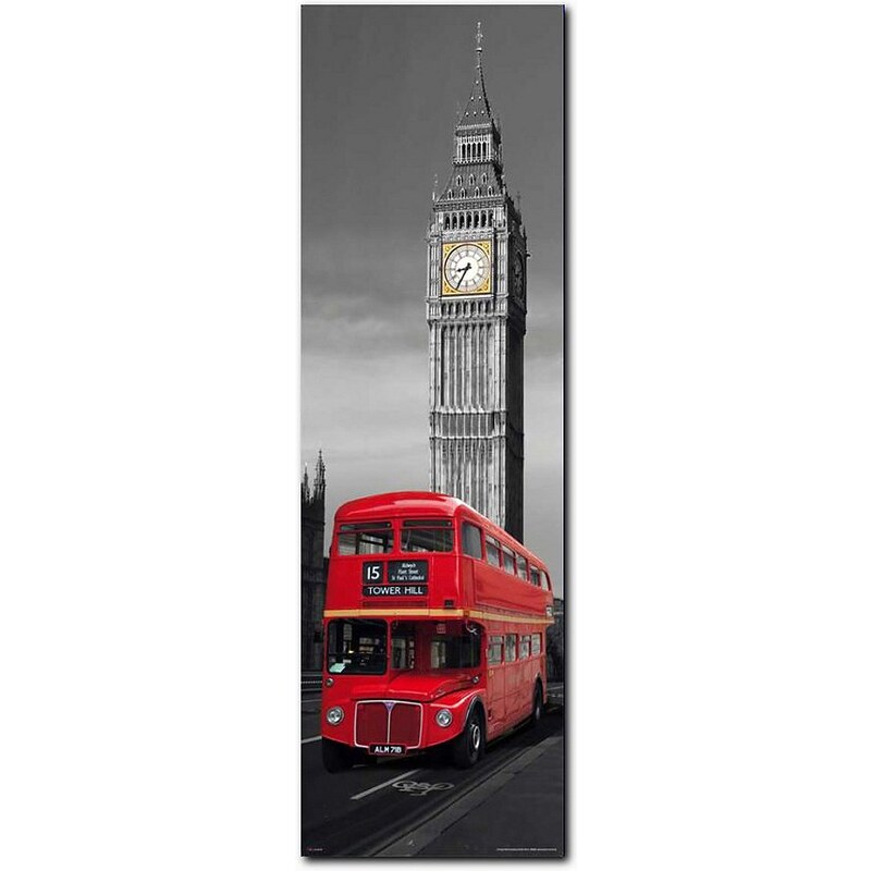 Wandbild, Premium Picture, »London Red Bus«, Größe 30 x 90 cm