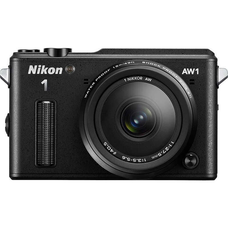 NIKON N1 AW1 System Kamera, NIKKOR AW 11-27,5 Zoom, 14,2 Megapixel, 7,5 cm (3 Zoll) Display