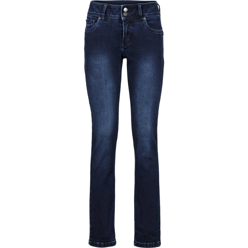John Baner JEANSWEAR Power-Stretch-Jeans „Figurformer“ Slim in blau für Damen von bonprix