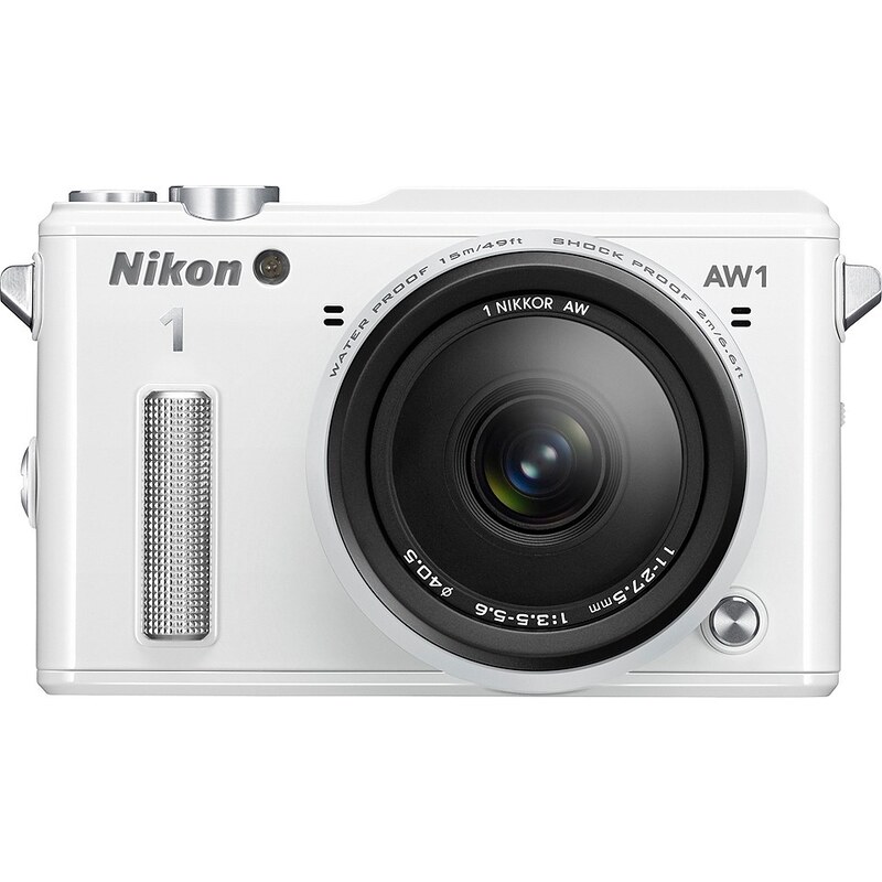 NIKON N1 AW1 System Kamera, NIKKOR AW 11-27,5 Zoom, 14,2 Megapixel, 7,5 cm (3 Zoll) Display