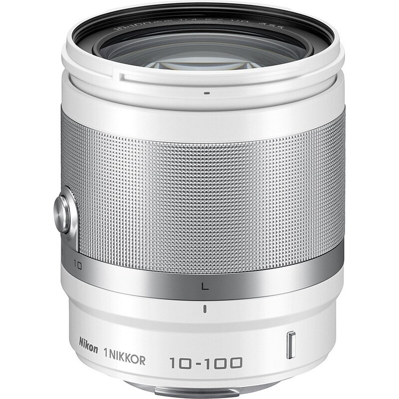 Nikon Zoom-Objektiv AF-S NIKKOR VR 10-100mm 1:4-5,6 weiß