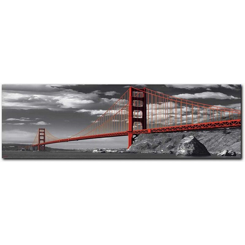 Wandbild, Premium Picture, »Golden Gate Bridge«, Größe 90 x 30 cm