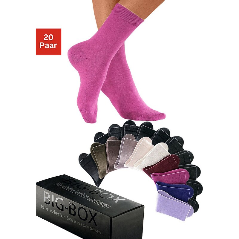 Basic-Socken im Multipack (20 Paar) in der Big-Box