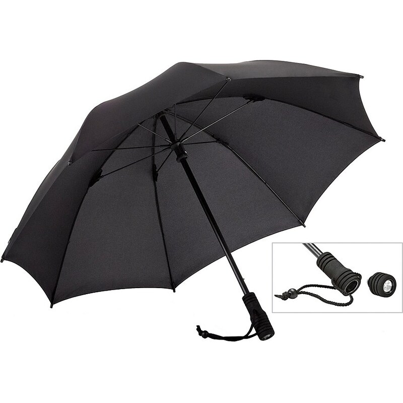 Euroschirm® Regenschirm mit Taschenlampe, »Swing FLASHLITE«