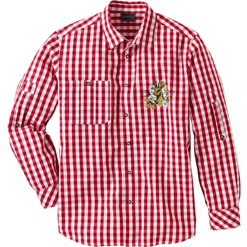 bpc selection Trachtenhemd im Regular Fit langarm in rot für Herren von bonprix
