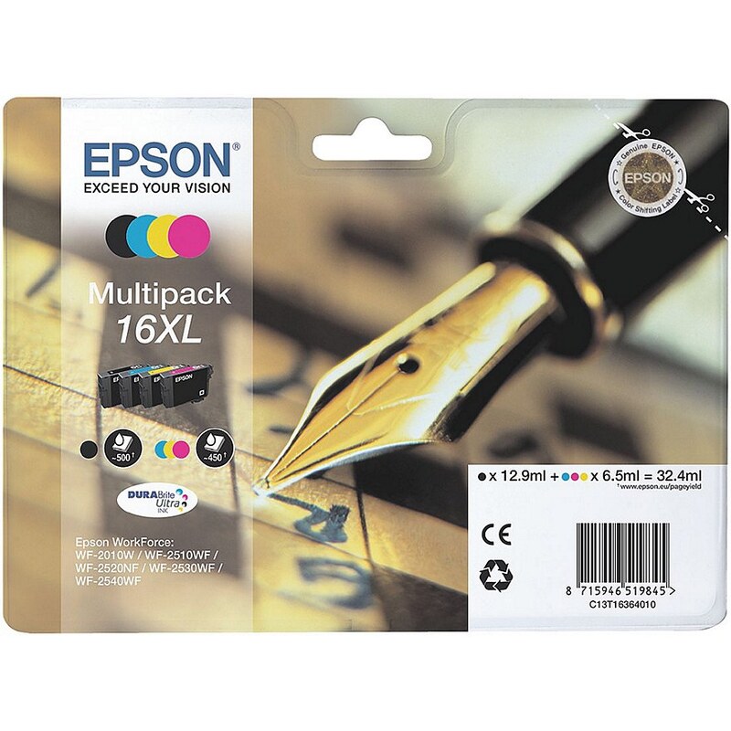 Epson Tintenpatronen-Set »T163640« Nr. 16XL