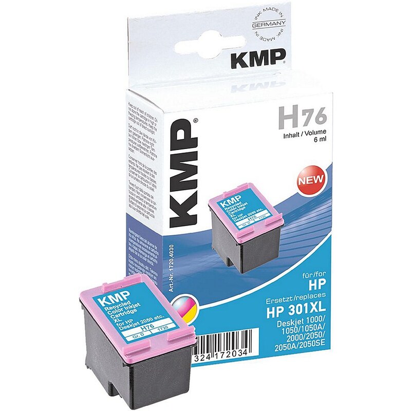 KMP Tintenpatrone ersetzt HP »CH564EE« Nr. 301XL