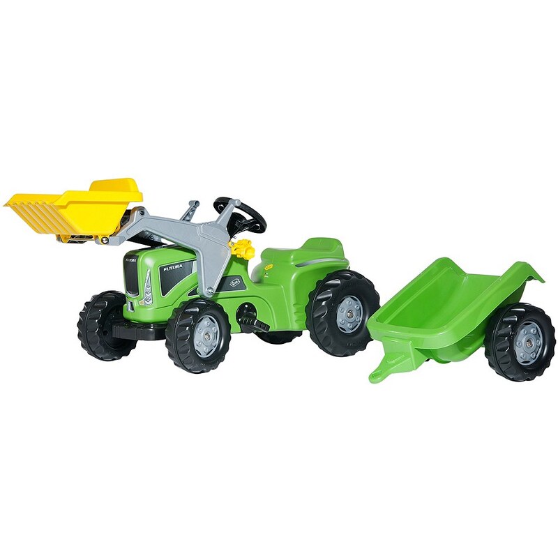 rolly toys® Trettraktor mit Frontlader und Anhänger »rollyKiddy Futura«