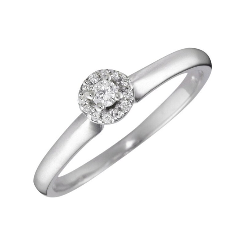 firetti Ring: Verlobungsring / Vorsteckring mit Diamanten