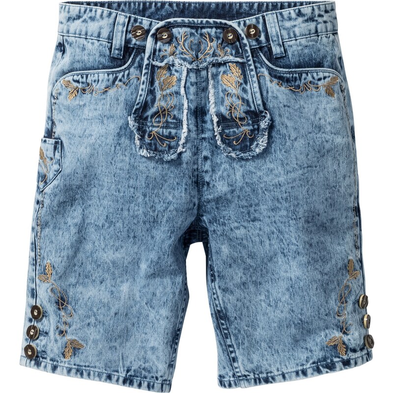 RAINBOW Trachten-Jeans-Bermuda Regular Fit in blau für Herren von bonprix