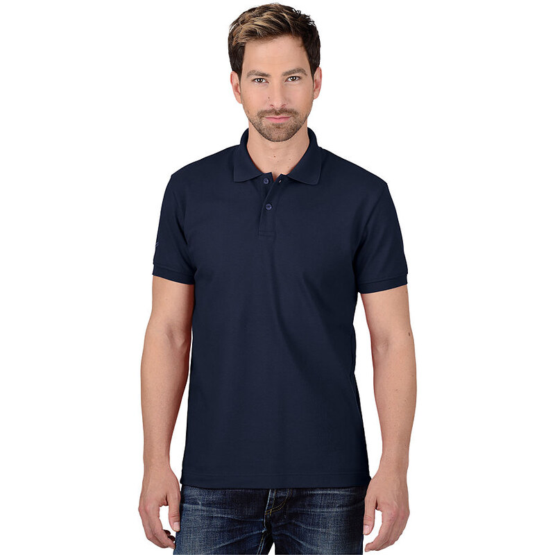 TRIGEMA Poloshirt Slim-Fit TRIGEMA blau L,M,S,XL
