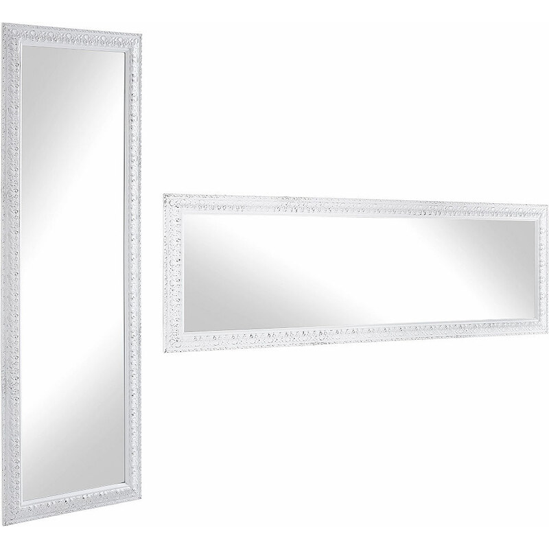 Gerahmter Spiegel Elena I 50/150 cm HOME AFFAIRE weiß