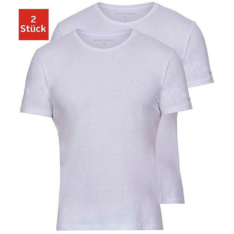 Shirt Pure Cotton (2 Stück) Bruno Banani weiß L,M,S,XL,XXL