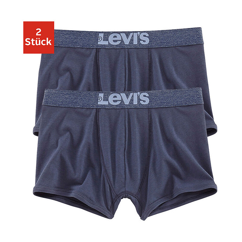 Hipster (2 Stück) sportlicher Short Trunk in hüfttiefer Passform LEVI'S® blau L,M,S,XL