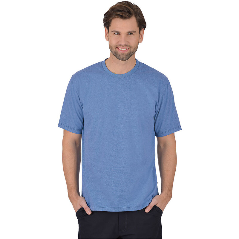 TRIGEMA TRIGEMA T-Shirt DELUXE blau L,S,XXL,XXXL