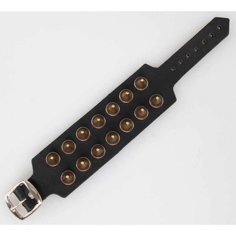 BLACK & METAL Armband Ziernieten SPIKES 2 - BWZ-514