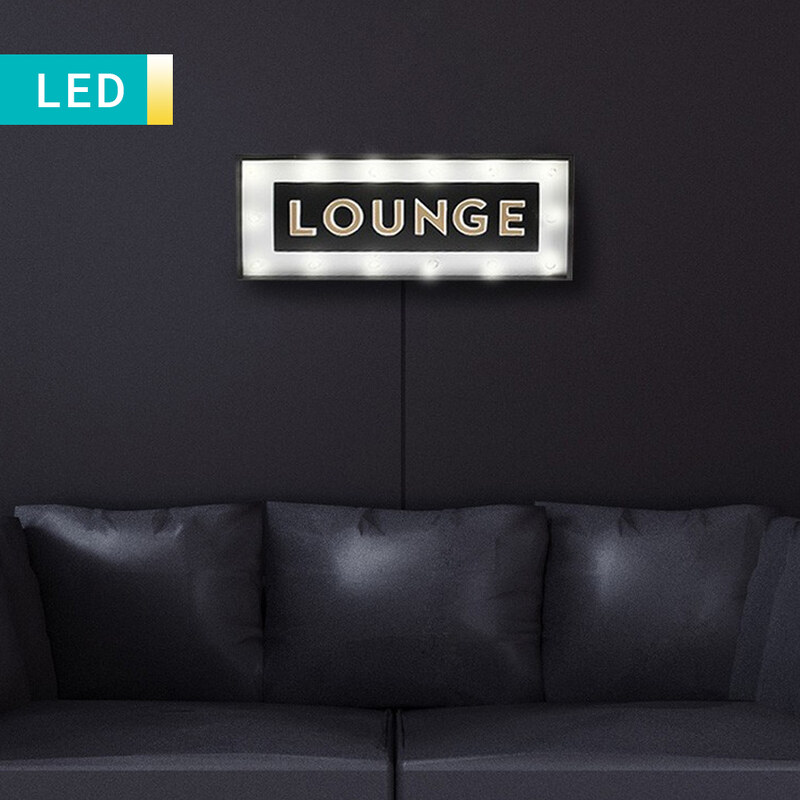 Lesara Wandbild mit Beleuchtung Lounge