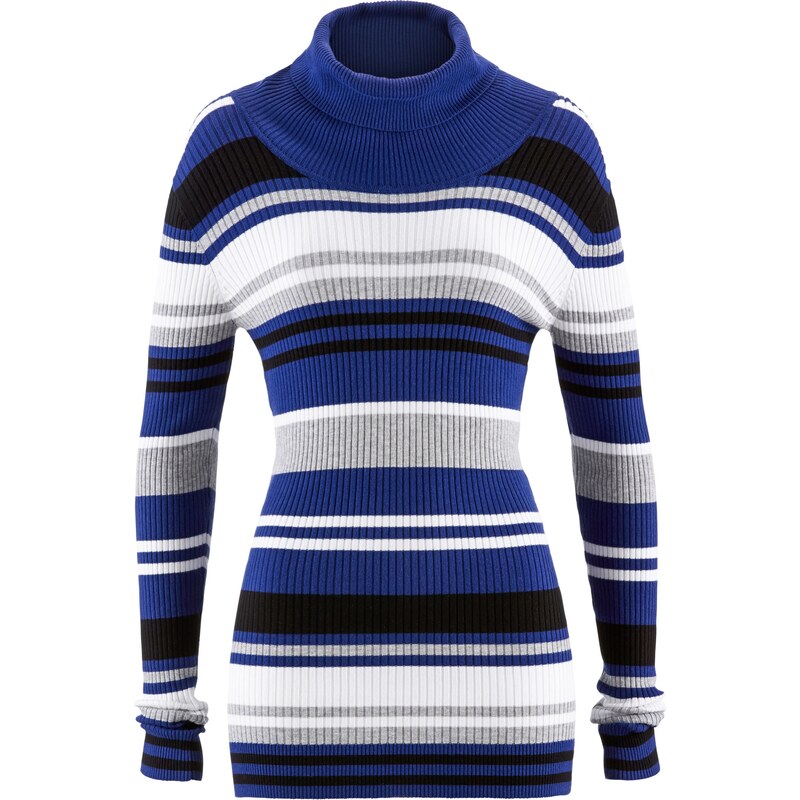 bpc bonprix collection Rollkragen-Pullover langarm in blau für Damen von bonprix