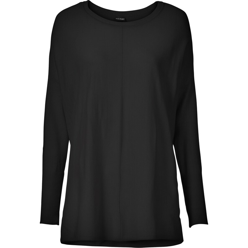 BODYFLIRT Oversize-Pullover in schwarz für Damen von bonprix